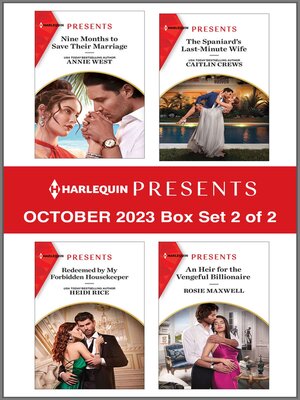 cover image of Harlequin Presents October 2023--Box Set 2 of 2